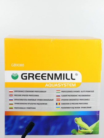 Opryskiwacz Ciśnieniowy z Manometrem – Z Akcesoriami – 8 l Greenmill
