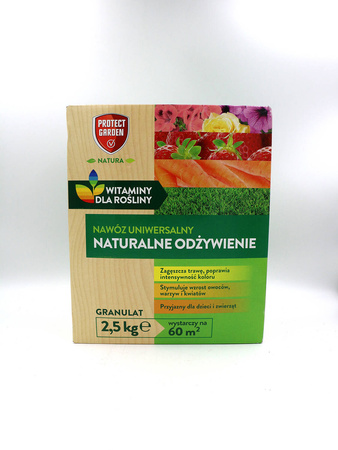 Nawóz Uniwersalny Naturalne Odżywienie – Witaminy Dla Rośliny – 2,5 kg Protect Garden
