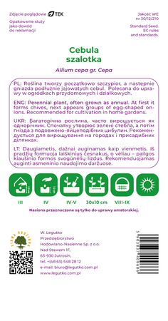 Cebula Szalotka – 3 g Legutko