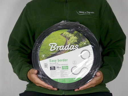 Obrzeże Trawnikowe CZARNE + Kotwy – 5 cm x 10 m Bradas