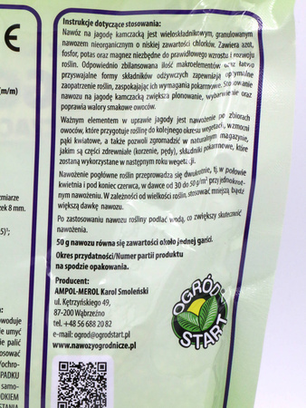 Nawóz Do Jagody Kamczackiej – 1 kg Ogród Start