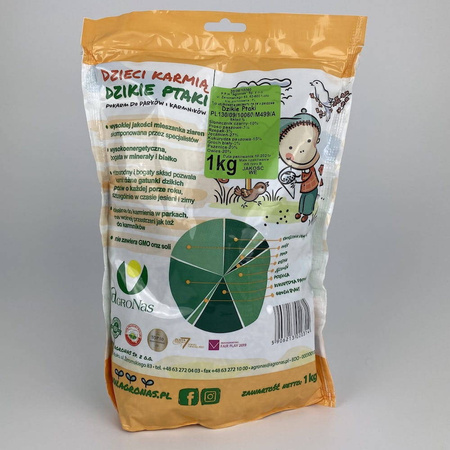 Ziarna Dla Ptaków – Dzieci Karmią Dzikie Ptaki – 1 kg Agronas