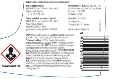 Patenrat Pellet - Granulat Na Myszy i Szczury – 1 kg Target