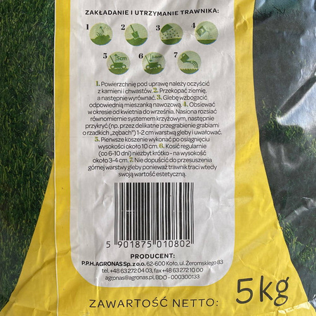 Trawa Na Miejsca Suche i Słoneczne – Sania – 5 kg 4Gardens