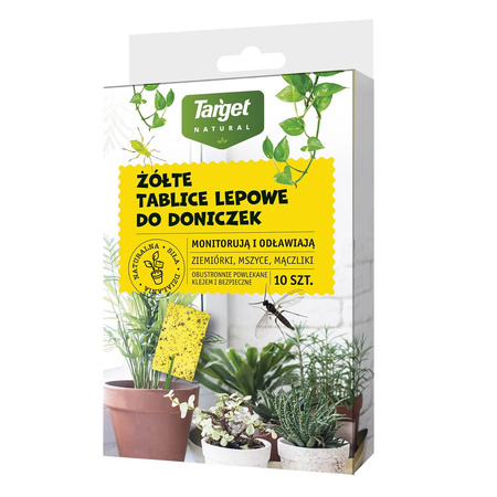 Żółte Tablice Lepowe Na Szkodniki Roślin Domowych – 10 szt. Target