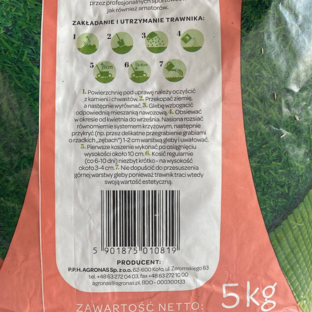 Trawa Do Intensywnego Użytku – Activa – 5 kg 4Gardens