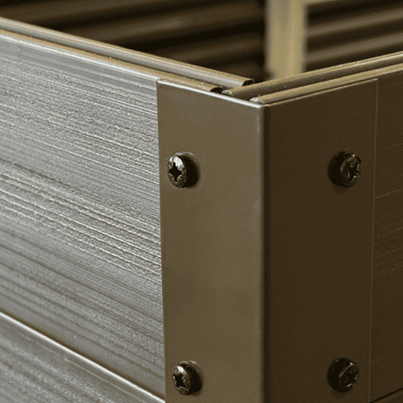 Warzywniak – podwyższona grządka – brąz GPPS – Vegano – 150 x 75 x 30 cm