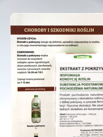 Neykor ekstrakt z pokrzywy wzmacniający rośliny – do drzew, warzyw, winorośli i ziemniaków – 30 ml Target