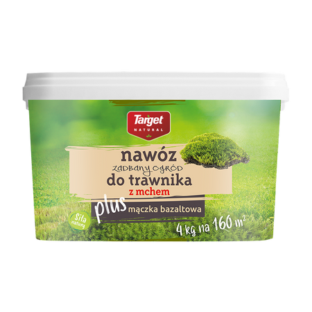 Nawóz do trawnika z mchem – z mączką bazaltową – 4 kg Target