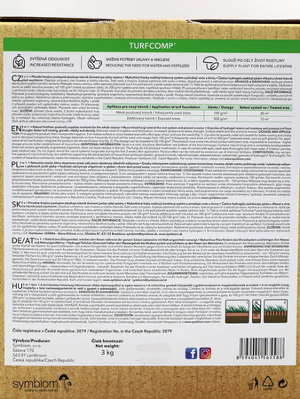 Mikoryza Turfcomp – Do Trawnika – 3 kg Symbiom