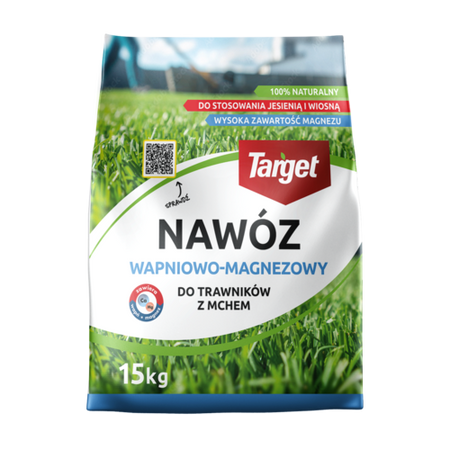 Nawóz do trawnika Z mchem wapniowo-magnezowy z dużą ilością magnezu – 15 kg Target