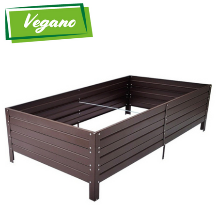 Warzywniak – podwyższona grządka – brąz – Vegano – 150 x 75 x 30 cm