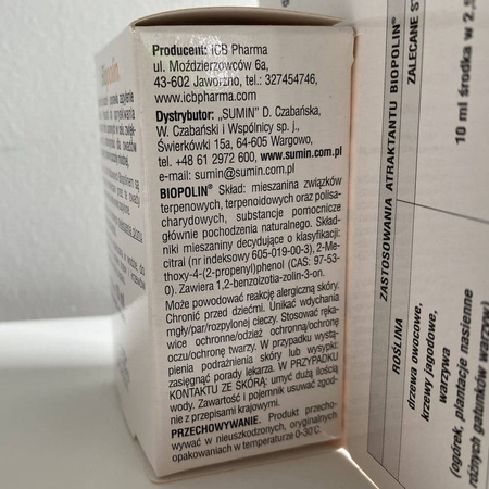 Biopolin wabiący pszczoły i trzmiele – 10 ml Sumin