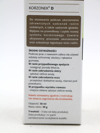 Korzonek D do sadzonek zdrewniałych – 30 ml Target