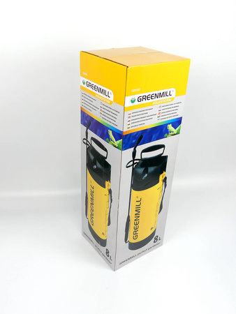 Opryskiwacz Ciśnieniowy z Manometrem – Z Akcesoriami – 8 l Greenmill