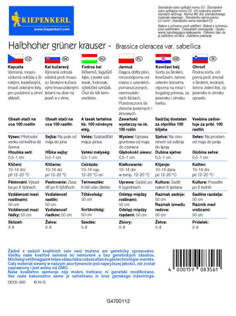 Jarmuż 'Halbhoher Grüner Krauser' – Kiepenkerl