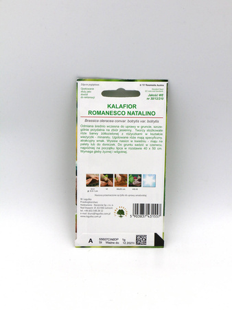 Kalafior ‘Romanesco Natalino’ – 1 g Legutko
