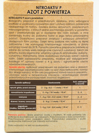 Nitroaktiv P biologiczny preparat wiążący azot z powietrza – 40 g Bopon