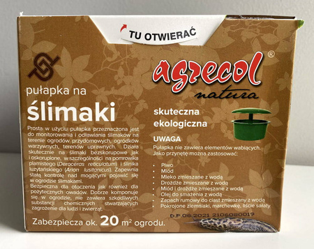 Pułapka Na Ślimaki – 1 szt. Agrecol
