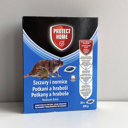 Rodicum Extra – Pasta Trutka Na Szczury i Nornice – 200 g (20x10 g) Protect Home