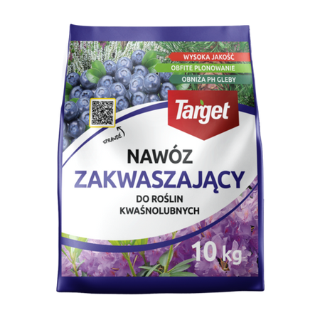 Nawóz zakwaszający do roślin kwaśnolubnych – borówek, iglaków, hortensji, wrzośców, azalii – 10 kg Target