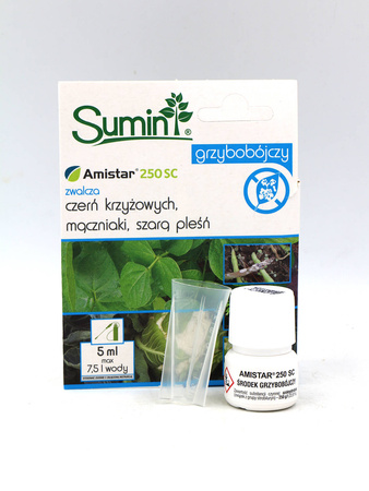 Amistar 250 SC Zwalcza Mączniaki, Szarą Pleśń i Czerń Krzyżowych – 5 ml Sumin