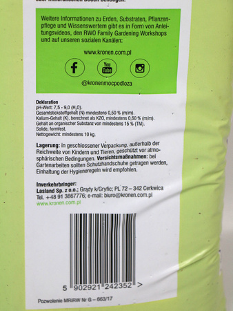 Kompost Eko – BIOAKTYWNY – 25 l Kronen