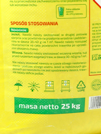 Nawóz Jesienny Do Trawników – 25 kg Florovit