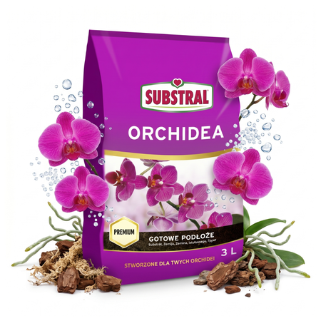Podłoże do storczyków i orchidei – ziemia do sadzenia – 3 l Substral (Zestaw 2 szt.)