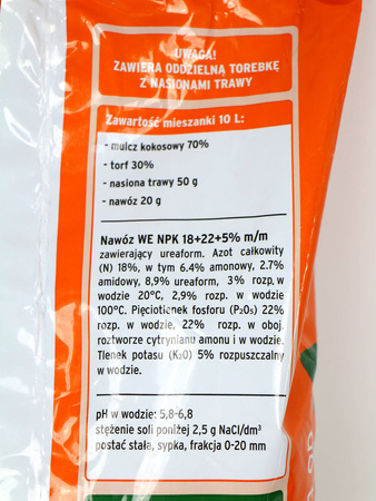 Dosiewka Do Trawnika 3w1 – Mulcz + Nasiona + Nawóz – 10 l Substral