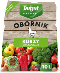 Obornik kurzy granulowany – nawóz do warzyw, owoców, trawników i roślin ozdobnych – 10 l Target