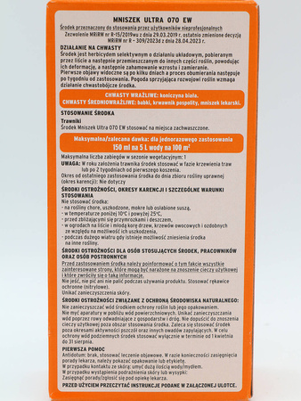 Mniszek Ultra 070 EW – Zwalcza Chwasty Na Trawniku – 250 ml Substral
