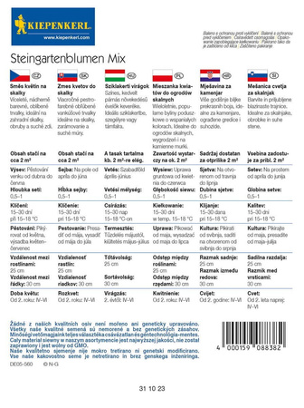 Kwiaty Na Skalniaki – Mix Nasion – Kiepenkerl