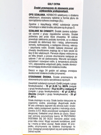 Golf Extra – Zwalcza Chwasty Na Trawniku – 250 ml Sumin
