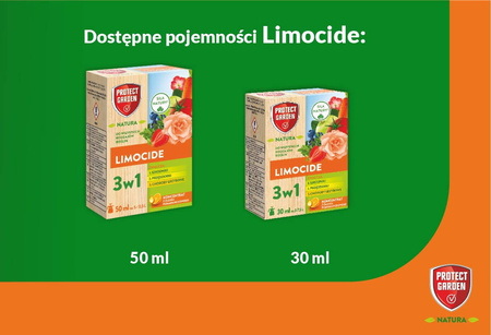 Limocide 3w1 na przędziorki, mszyce, skoczki – zwalcza szarą pleśń, rdzę i mączniaka  – 50 ml Protect Garden