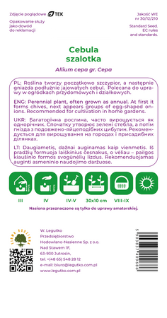 Cebula Szalotka – 3 g Legutko