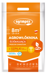 Agrowłóknina Ściółkująca Przeciw Chwastom + Szpilki – 1,6x5 m Agrimpex