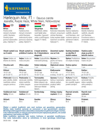 Marchew ‘Harlequin Mix’ – Na Taśmie – Kiepenkerl