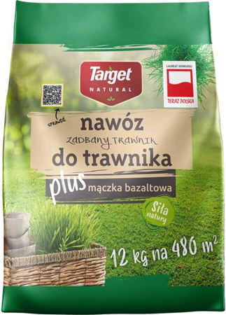 Nawóz do trawnika z mączką bazaltową dostarczający mikroelementami – 12 kg Target