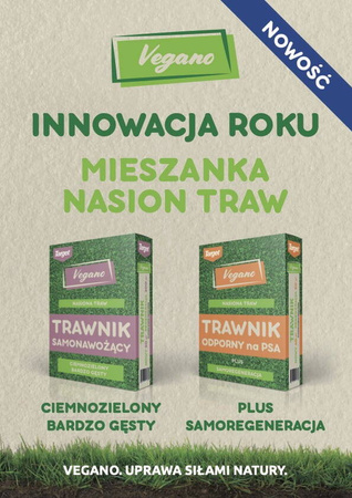Trawnik odporny na psa – nasiona traw z mikrokoniczyną 4 kg Vegano