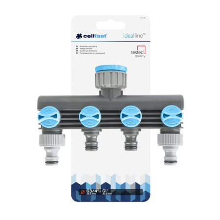 Rozdzielacz Poczwórny 3/4" i 1" – 52-240 Cellfast