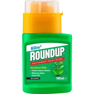 Roundup® AntyChwast TOTAL Ultra koncentrat bez glifosatu – zwalcza chwasty – 140 ml