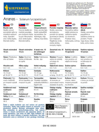Pomidor 'Ananas' – Mięsisty – Kiepenkerl