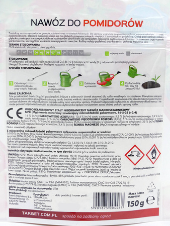 Nawóz Do Pomidorów – Rozpuszczalny – Smaczne Owoce – 150 g Target