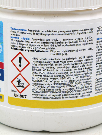 Extra Chlor – Zwalcza Glony, Bakterie i Grzyby – 400 g Target Granulat