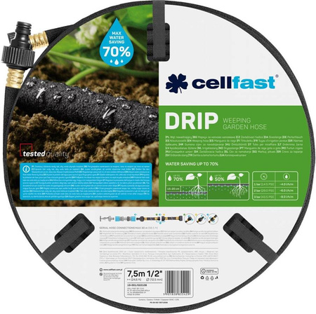 Wąż Nawadniający Drip 1/2" 7,5 m – Cellfast