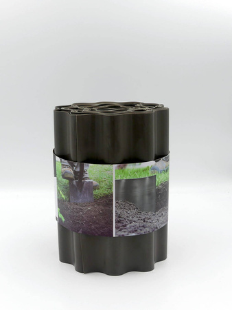 Obrzeże Trawnikowe Faliste SZARE – 20 cm x 9 m Bradas