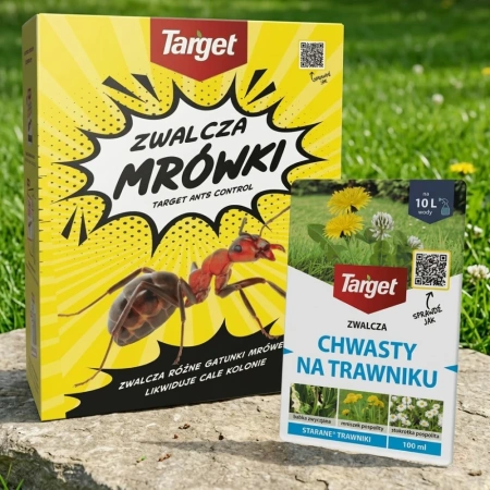Ants Control – Granulat Na Mrówki – 1 kg Target + Starane Trawniki – zwalcza chwasty na trawniku – 100 ml Target (ZESTAW)