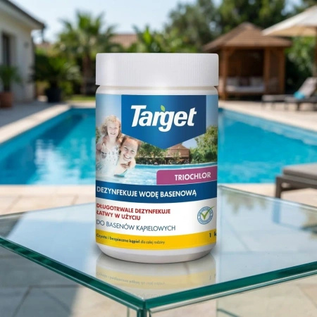 Triochlor – Tabletki Dezynfekujące Wodę Basenową – 1 kg Target (5x200g)