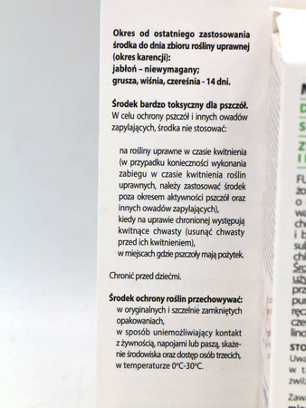Miedzian Extra 350 SC do jabłoni, gruszy, wiśni i czereśni – parch jabłoni, zaraz ogniowa i rak bakteryjny – 30 ml Target